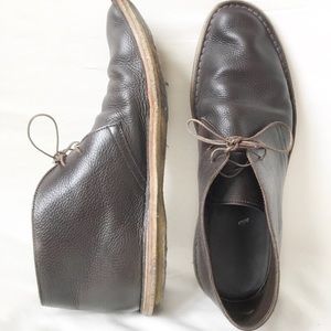 Prada Pebble Leather Chelsea Boots